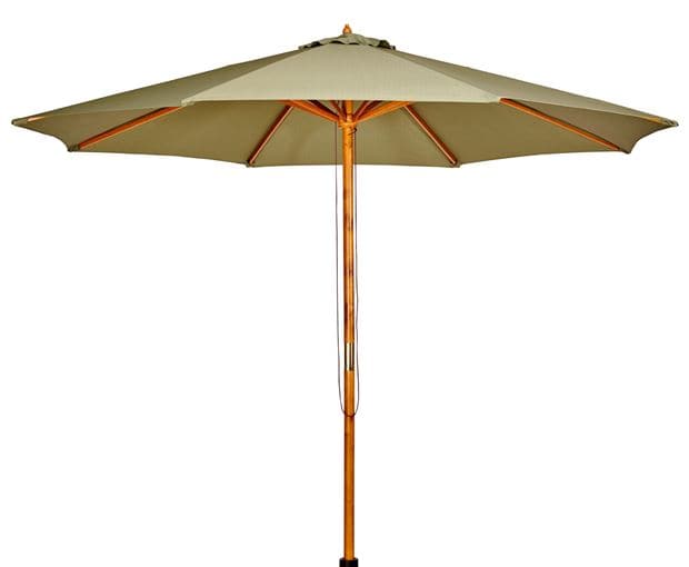 WOOD Umbrella without green base H 260 cm - Ø 300 cm
