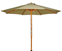 WOOD Umbrella without green base H 260 cm - Ø 300 cm - best price from Maltashopper.com CS628635
