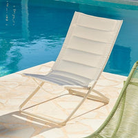 LIZA Beige folding chair H 87 x W 57 x D 85 cm - best price from Maltashopper.com CS667800