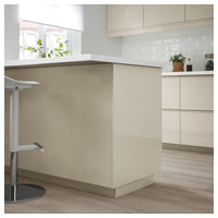 VOXTORP - Cover panel, high-gloss light beige, 62x240 cm - best price from Maltashopper.com 20321142