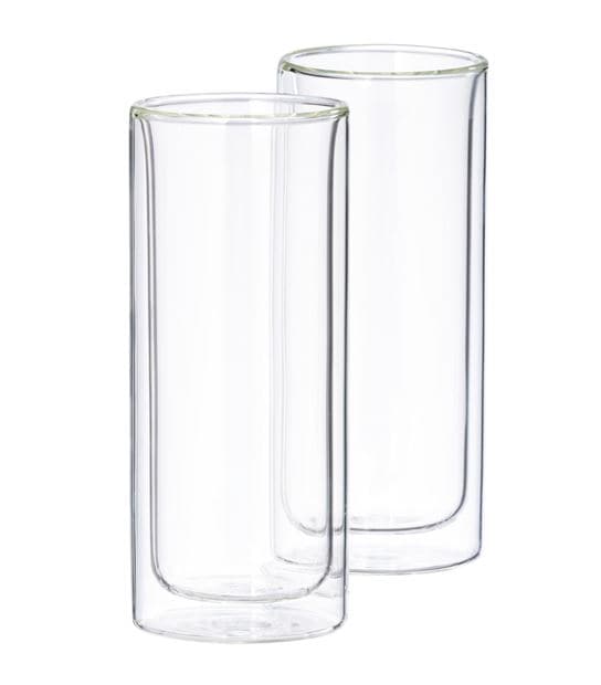 RELAX Double-walled glasses, set of 2 transparent H 15.5 cm - Ø 6.5 cm - best price from Maltashopper.com CS646891