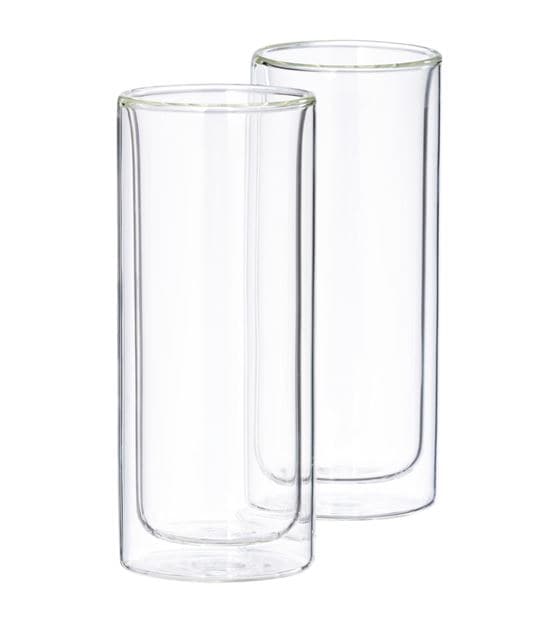 RELAX Double-walled glasses, set of 2 transparent H 15.5 cm - Ø 6.5 cm