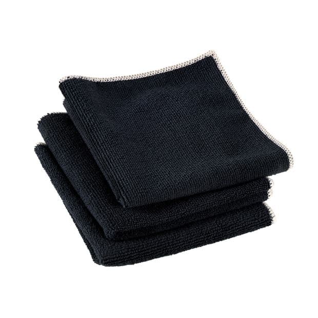 MULTI Microfibre cloth set of 3 black W 34 x L 34 cm - best price from Maltashopper.com CS666589