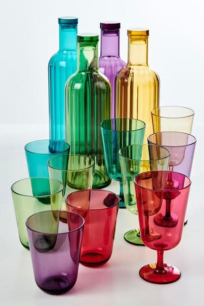 BORA Wine glass 5 various colours H 14.5 cm - Ø 8 cm - best price from Maltashopper.com CS652008