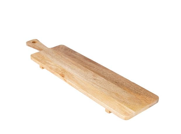 PURE LUXURY Natural serving cutting board H 3.5 x W 20 x L 75 cm - best price from Maltashopper.com CS645596