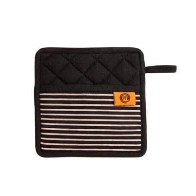 MASTERCHEF Black pot holder W 20 x L 20 cm