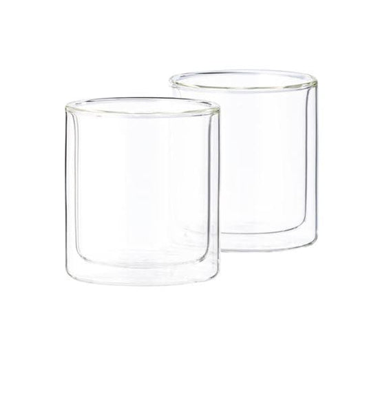 RELAX Wall glass set of 2 transparent H 8.5 cm - Ø 7.5 cm - best price from Maltashopper.com CS646877