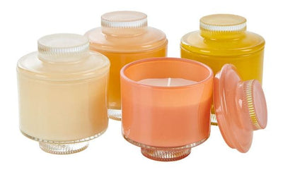 TOWER CANDLE IN GLASS 4COL - best price from Maltashopper.com CS671643