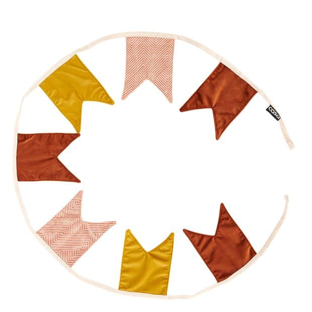 Casa LEON Red flag festoon, L 260 cm