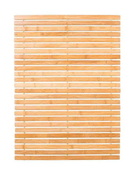 BAMBOO Natural bathroom mat, W 67,5 x D 50 cm