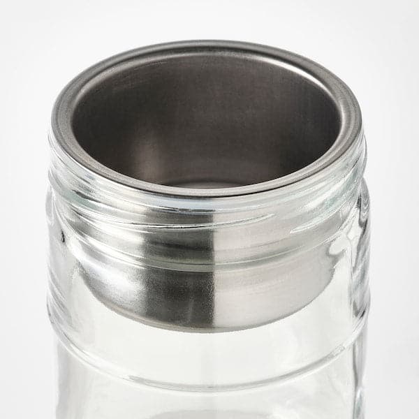 DAGKLAR - Jar with insert, clear glass/stainless steel, 0.4 l - best price from Maltashopper.com 60497224