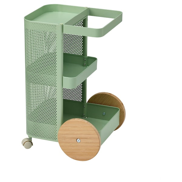 DAJLIEN - Trolley, light green, 42x39x65 cm