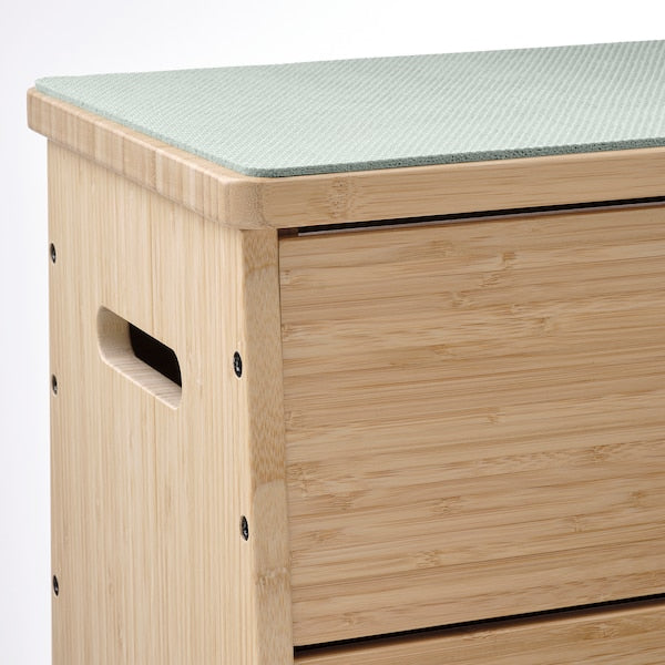 DAJLIEN - Bench with storage, bamboo, 100x30x37 cm - best price from Maltashopper.com 20557286