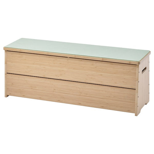 DAJLIEN - Bench with storage, bamboo, 100x30x37 cm