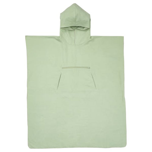 DAJLIEN - Bath poncho with hood, light green, 110 cm