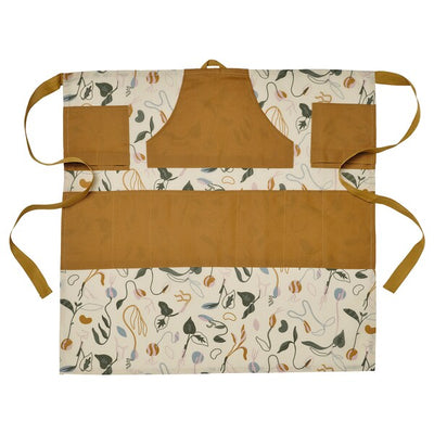 DAKSJUS - Waist apron, cleanable/sprout motif off-white/yellow-brown,73x70 cm - best price from Maltashopper.com 50567038