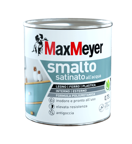 Bricocenter SATIN DOVE GREY POLYURETHANE WATER ENAMEL 750 ML