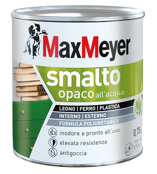 Bricocenter POLYURETHANE WATER-BASED ENAMEL BROWN MATT 750 ML