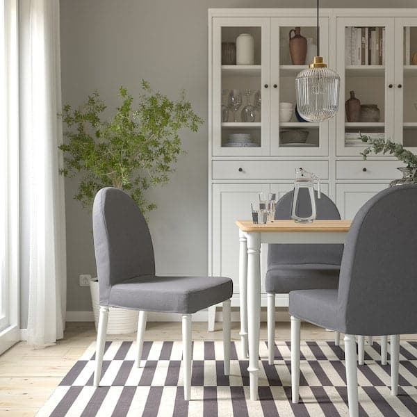 Ikea DANDERYD Chair, white / Vissle grey ,