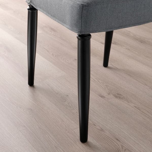 Ikea DANDERYD Chair, black / Vissle grey ,