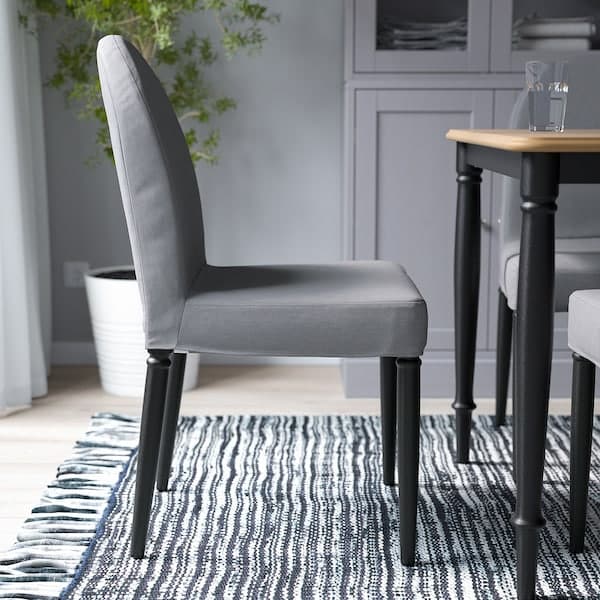 Ikea DANDERYD Chair, black / Vissle grey ,