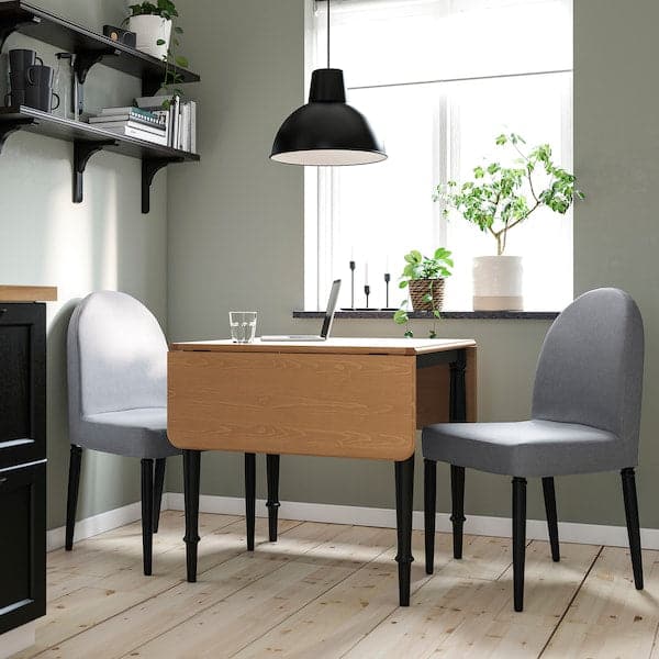Ikea DANDERYD Chair, black / Vissle grey ,