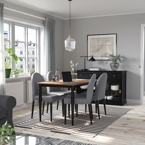 Ikea DANDERYD Chair, black / Vissle grey ,