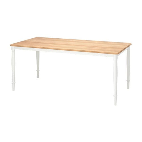 DANDERYD Table, oak veneer / white,180x90 cm