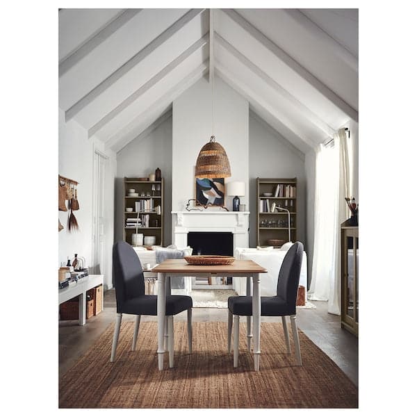 Ikea DANDERYD - Dining table, oak veneer/white, 130x80 cm