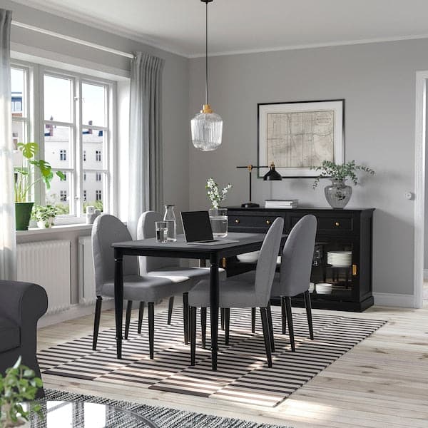 DANDERYD Dining table, black, 130x80 cm Best Price at