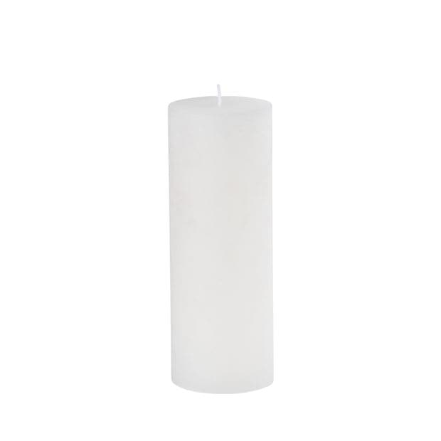 PURE RUSTIC White candle H 19 cm - Ø 7 cm - best price from Maltashopper.com CS659190