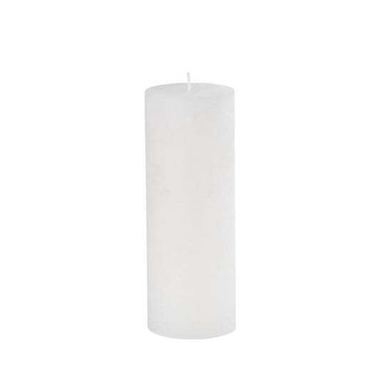 PURE RUSTIC White candle H 19 cm - Ø 7 cm - best price from Maltashopper.com CS659190