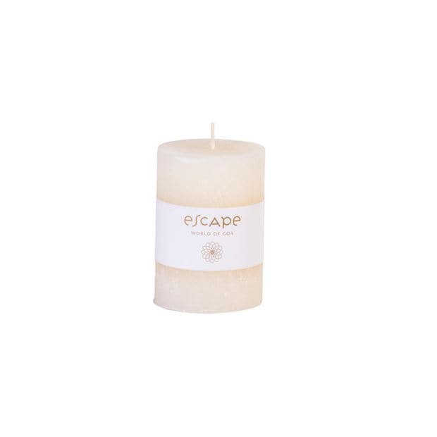 Casa WORLD OF GOA White scented candle H 10 cm - Ø 6,5 cm