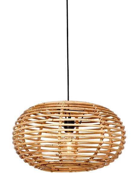 AILENE Natural suspension lamp H 30 cm - Ø 50 cm - best price from Maltashopper.com CS629132