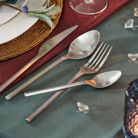 ETNA SATIN 16-piece silver-plated cutlery - best price from Maltashopper.com CS632149