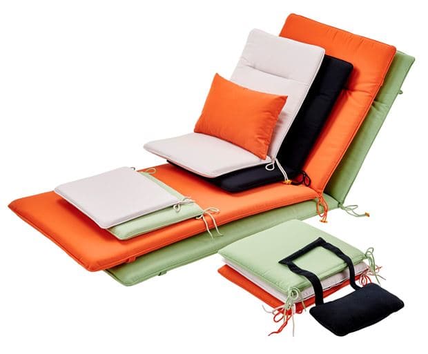 AZUR Garden cushion for sun lounger green H 4 x W 60 x L 178 cm - best price from Maltashopper.com CS654794