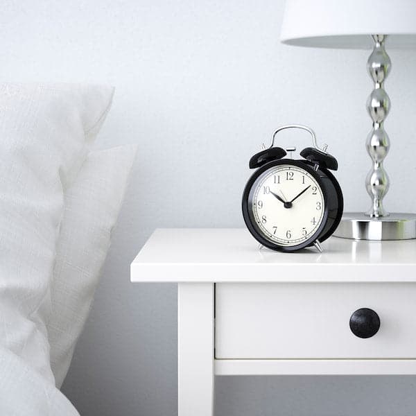 DEKAD - Alarm clock, low-voltage/black, 10 cm - best price from Maltashopper.com 30540479