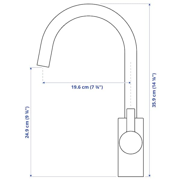 Ikea DELSJÖN Mixer - brass color ,