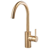 DELSJÖN kitchen mixer tap, brass-colour