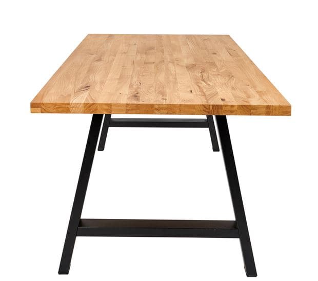 NEW OAK Natural tabletop H 4 x W 95 x L 200 cm - best price from Maltashopper.com CS667359