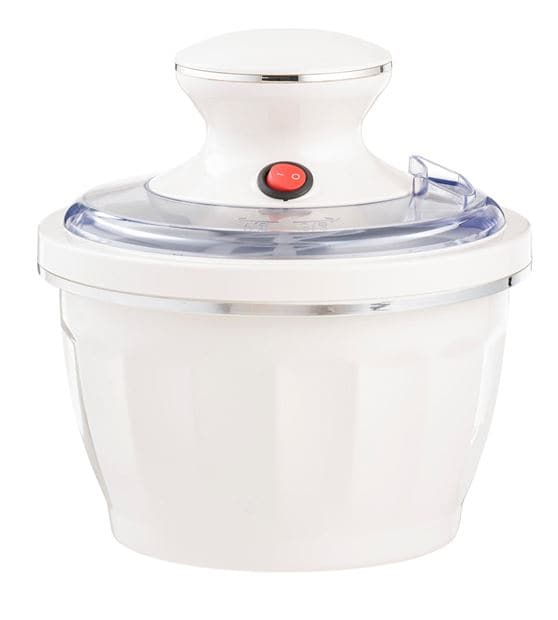 RETRO FUN ICE CREAM MAKER 2 COLORS CREAM, LIGHT PINK H 23 cm - Ø 20.5 cm - best price from Maltashopper.com CS649964