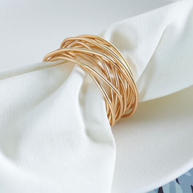 FILLY Golden napkin ringØ 4 cm - best price from Maltashopper.com CS659400