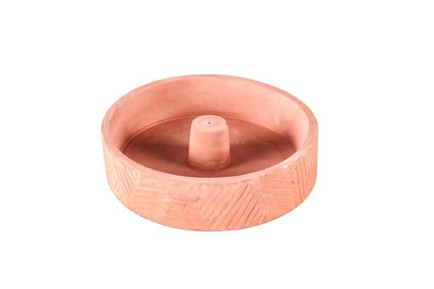 CEMENT Incense holder .H 3,2 cm - Ø 12,4 cm