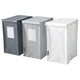 DIMPA waste sorting bag, white/dark grey/light grey, 22x45x35 cm, 3 pack