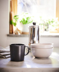 DINERA - Mug, dark grey, 30 cl - best price from Maltashopper.com 30362820