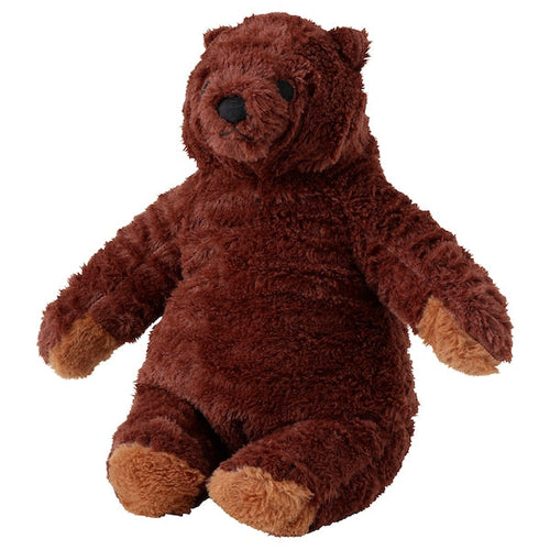 DJUNGELSKOG - Soft toy, brown bear, 28 cm