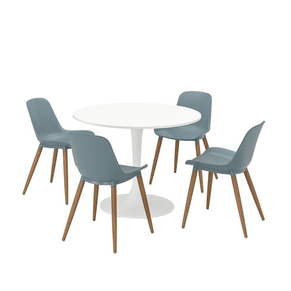 Ikea DOCKSTA / GRÖNSTA - Table and 4 chairs, 103 cm