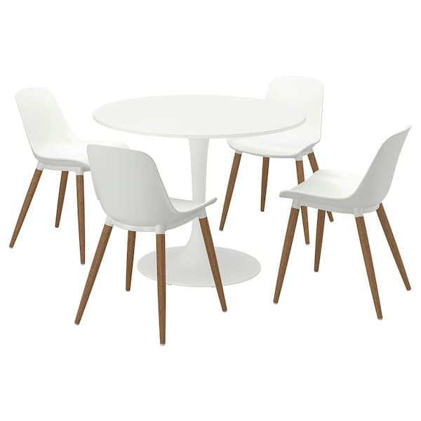 Ikea DOCKSTA / GRÖNSTA - Table and 4 chairs, 103 cm