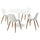 DOCKSTA / GRÖNSTA table and 4 chairs, white/white, 103 cm