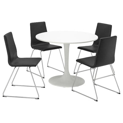 DOCKSTA / LILLÅNÄS - Table and 4 chairs , - best price from Maltashopper.com 09556189